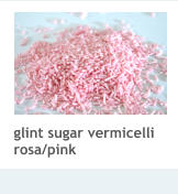 glint sugar vermicelli rosa/pink