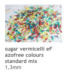 sugar vermicelli eF azofree colours standard mix 1,3mm