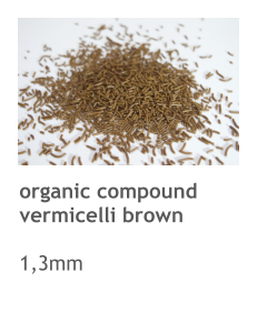 organic compound vermicelli brown  1,3mm