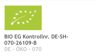 BIO EG Kontrollnr. DE-SH-070-26109-B DE - ÖKO - 070