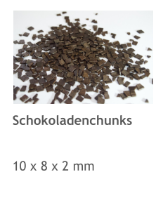 Schokoladenchunks   10 x 8 x 2 mm