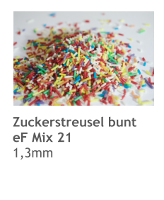 Zuckerstreusel bunt eF Mix 21 1,3mm