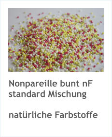 Nonpareille bunt nF standard Mischung  natürliche Farbstoffe