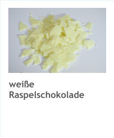 weiße Raspelschokolade