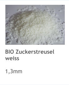 BIO Zuckerstreusel weiss     1,3mm