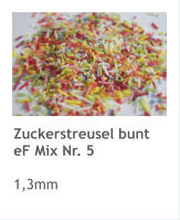 Zuckerstreusel bunt eF Mix Nr. 5  1,3mm