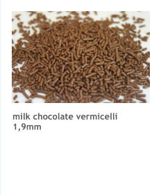 milk chocolate vermicelli 1,9mm