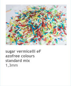 sugar vermicelli eF azofree colours standard mix 1,3mm